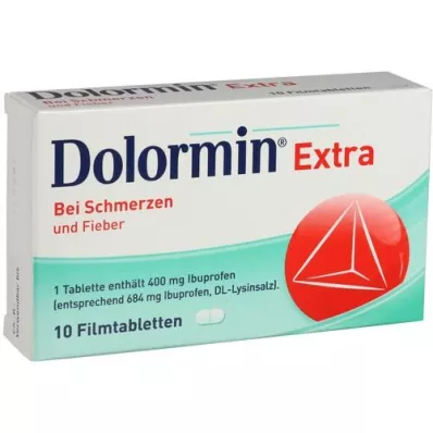 DOLORMIN extra filmomhulde tabletten, 10 stuks