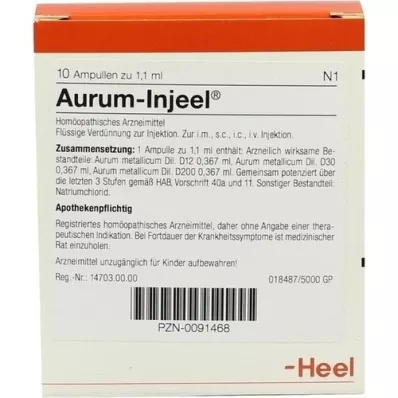 AURUM INJEEL Ampullen, 10 stuks