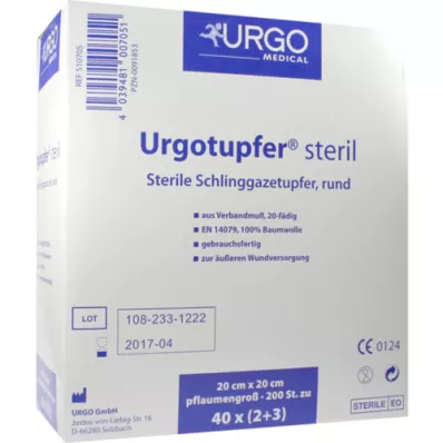 URGOTUPFER pruimgrootte steriel 2+3, 200 st URGOTUPFER pruimgrootte steriel 2+3, 200 st