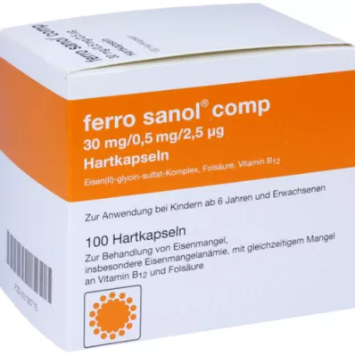 FERRO SANOL comp.Hartkaps.m.msr.überz.Pellets, 100 stuks