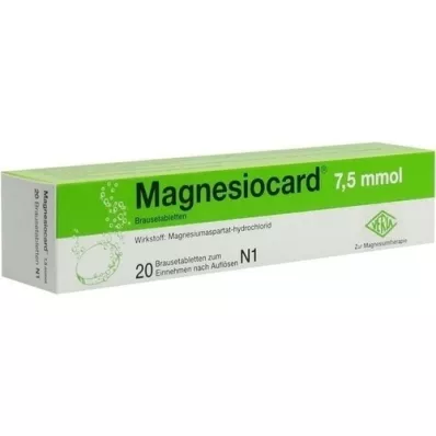 MAGNESIOCARD 7,5 mmol bruistabletten, 20 stuks