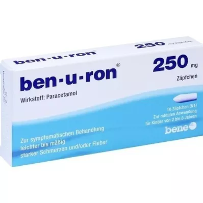 BEN-U-RON 250 mg zetpillen, 10 st