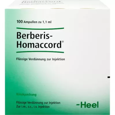 BERBERIS HOMACCORD Ampullen, 100 stuks