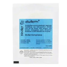 Aluderm kinderkompres 4 x 6 cm, 1 stuk