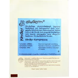 ALUDERM Kinderkompressen 6x6 cm, 1 stuk