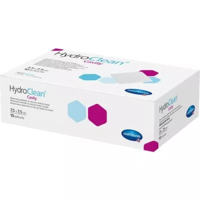 HYDROCLEAN caviteitskompressen 7,5x7,5 cm steriel, 10 st