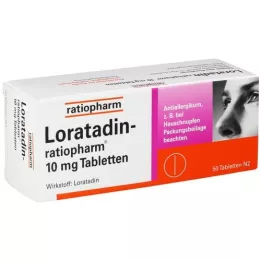 LORATADIN-ratiopharm 10 mg tabletten, 50 stuks