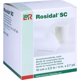 ROSIDAL SC Compressiezwachtel zacht 10 cmx2,5 m, 1 stuk