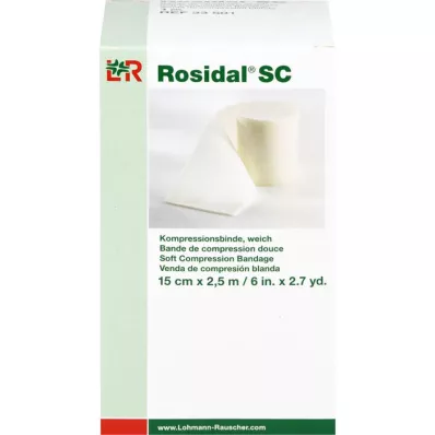 ROSIDAL SC Compressiezwachtel zacht 15 cmx2,5 m, 1 stuk ROSIDAL SC Compressiezwachtel zacht 15 cmx2,5 m, 1 stuk
