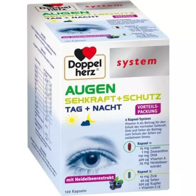 DOPPELHERZ Capsules voor oogzicht + beschermingssysteem, 120 stuks DOPPELHERZ Capsules voor oogzicht + beschermingssysteem, 120 stuks