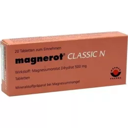 MAGNEROT CLASSIC N-tabletten, 20 stuks