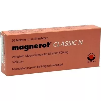 MAGNEROT CLASSIC N-tabletten, 20 stuks
