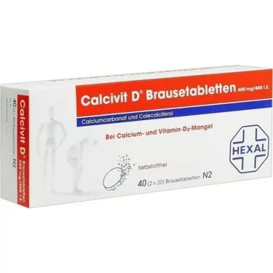 CALCIVIT D bruistabletten, 40 stuks CALCIVIT D bruistabletten, 40 stuks