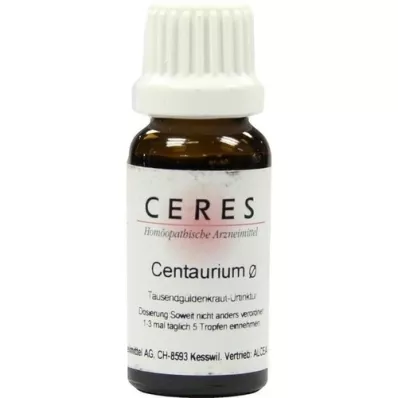 CERES Centaurium moedertinctuur, 20 ml CERES Centaurium moedertinctuur, 20 ml