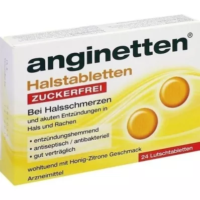 ANGINETTEN Keeltabletten suikervrij, 24 st ANGINETTEN Keeltabletten suikervrij, 24 st