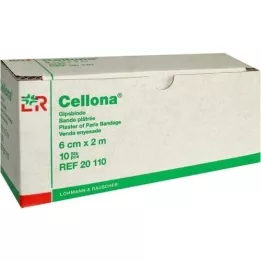 CELLONA Gipsverbanden 6 cmx2 m, 10 stuks