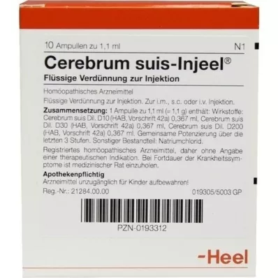 CEREBRUM SUIS Injeel-ampullen, 10 stuks