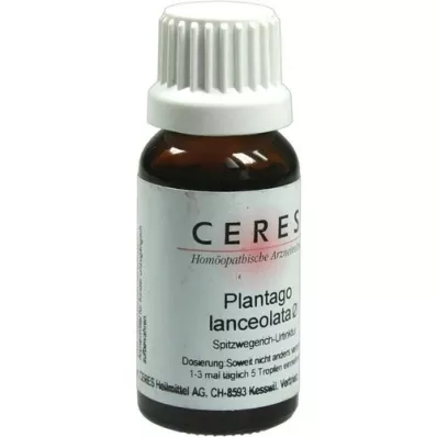 CERES Plantago lanceolata moedertinctuur, 20 ml CERES Plantago lanceolata moedertinctuur, 20 ml