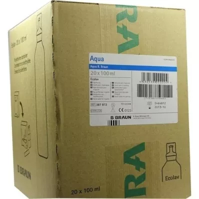 AQUA B.Braun spoeloplossing Ecolav, 20X100 ml AQUA B.Braun spoeloplossing Ecolav, 20X100 ml