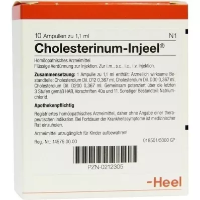 CHOLESTERINUM INJEEL Ampullen, 10 stuks