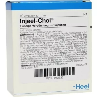 INJEEL Chol-ampullen, 10 st INJEEL Chol-ampullen, 10 st