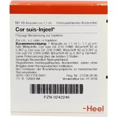 COR SUIS Injeel-ampullen, 10 stuks COR SUIS Injeel-ampullen, 10 stuks