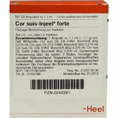 COR SUIS Injeel forte ampullen, 10 stuks