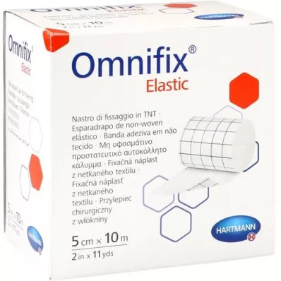 OMNIFIX elastiek 5 cmx10 m rol, 1 stuk OMNIFIX elastiek 5 cmx10 m rol, 1 stuk
