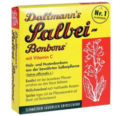 DALLMANNS Salie snoepjes met Vit.C., 20 st