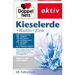 DOPPELHERZ Silica+biotine+zinktabletten, 60 st