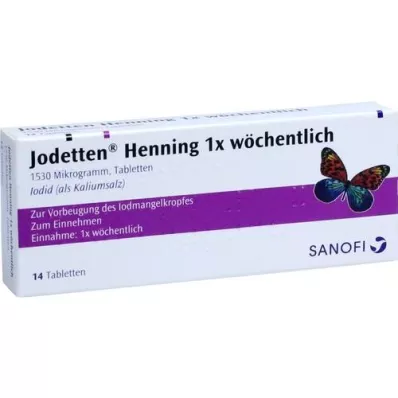 JODETTEN Henning 1x weektabletten, 14 stuks