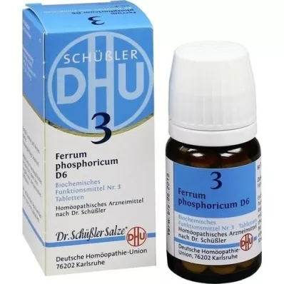 BIOCHEMIE DHU 3 Ferrum fosforicum D 6 tabletten, 80 st BIOCHEMIE DHU 3 Ferrum fosforicum D 6 tabletten, 80 st