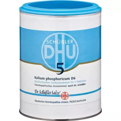 BIOCHEMIE DHU 5 Kalium fosforicum D 6 tabletten, 1000 stuks BIOCHEMIE DHU 5 Kalium fosforicum D 6 tabletten, 1000 stuks