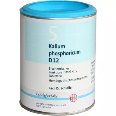BIOCHEMIE DHU 5 Kalium fosforicum D 12 tabletten, 1000 stuks BIOCHEMIE DHU 5 Kalium fosforicum D 12 tabletten, 1000 stuks