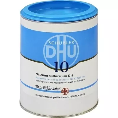 BIOCHEMIE DHU 10 Natrum Sulphuricum D 12 tabletten, 1000 st BIOCHEMIE DHU 10 Natrum Sulphuricum D 12 tabletten, 1000 st