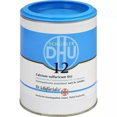 BIOCHEMIE DHU 12 Calciumsulphuricum D 12 tabletten, 1000 stuks