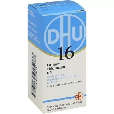BIOCHEMIE DHU 16 Lithiumchloratum D 6 tabletten, 80 st BIOCHEMIE DHU 16 Lithiumchloratum D 6 tabletten, 80 st