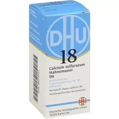 BIOCHEMIE DHU 18 Calciumsulfulatum D 6 tabletten, 80 st BIOCHEMIE DHU 18 Calciumsulfulatum D 6 tabletten, 80 st