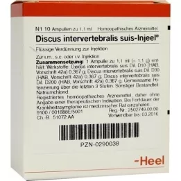 DISCUS INTERVERTEBRALIS suis Injeel ampullen, 10 stuks