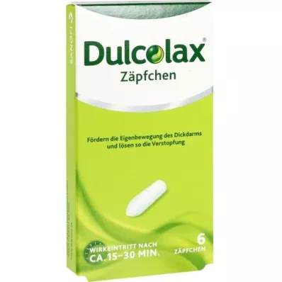 DULCOLAX Zetpillen, 6 stuks DULCOLAX Zetpillen, 6 stuks