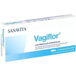 VAGIFLOR Vaginale zetpillen, 12 stuks