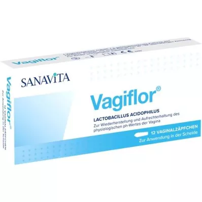 VAGIFLOR Vaginale zetpillen, 12 stuks VAGIFLOR Vaginale zetpillen, 12 stuks