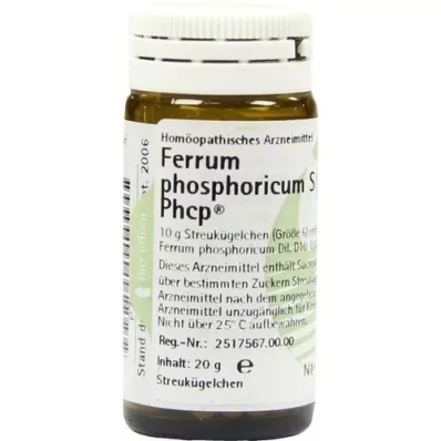 FERRUM PHOSPHORICUM S Phcp-bolletjes, 20 g FERRUM PHOSPHORICUM S Phcp-bolletjes, 20 g