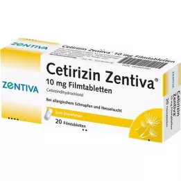 CETIRIZIN Zentiva 10 mg filmomhulde tabletten, 20 stuks