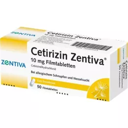 CETIRIZIN Zentiva 10 mg filmomhulde tabletten, 50 stuks