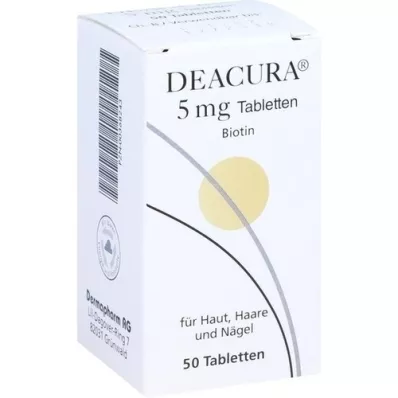 DEACURA 5 mg tabletten, 50 stuks DEACURA 5 mg tabletten, 50 stuks