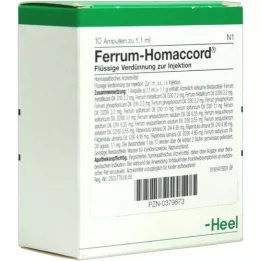 FERRUM HOMACCORD Ampullen, 10 stuks