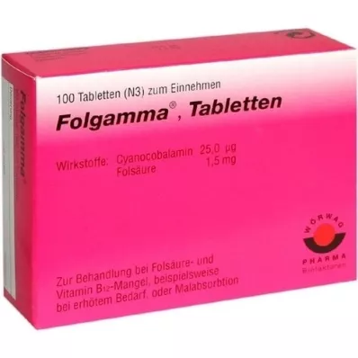 FOLGAMMA Tabletten, 100 stuks