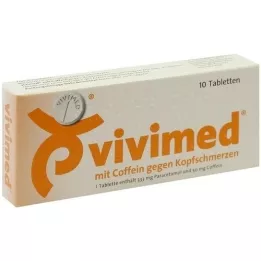 VIVIMED met cafeïne tegen hoofdpijntabletten, 10 st