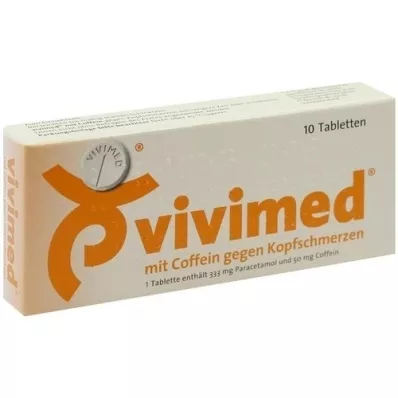 VIVIMED met cafeïne tegen hoofdpijntabletten, 10 st